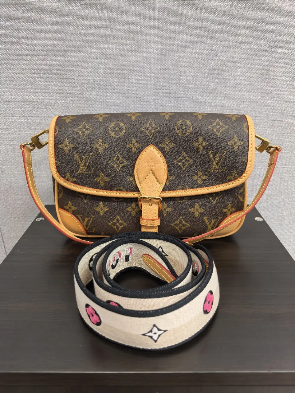 Pre-owned Louis Vuitton canvas Crossbody Bags Diane PM(Z) Handbag Shoulder Purse Classic LV Monogram Design PM [ Vault ]