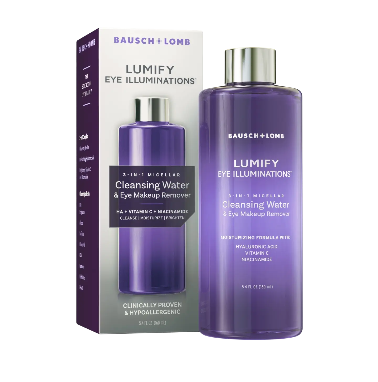 LUMIFY Eye Illuminations 3-In-1 Micellar Cleansing Water & Eye Makeup Remover LUMIFY Eye Illuminations 3-In-1 Micellar Cleansing Water & Eye Makeup Remover