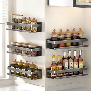 Wall Mounted Floating Shelf, Detachable Storage Rack, Stainless Steel Organizer, Ideal for Kitchen Bathroom Organization, Corrosion Resistant