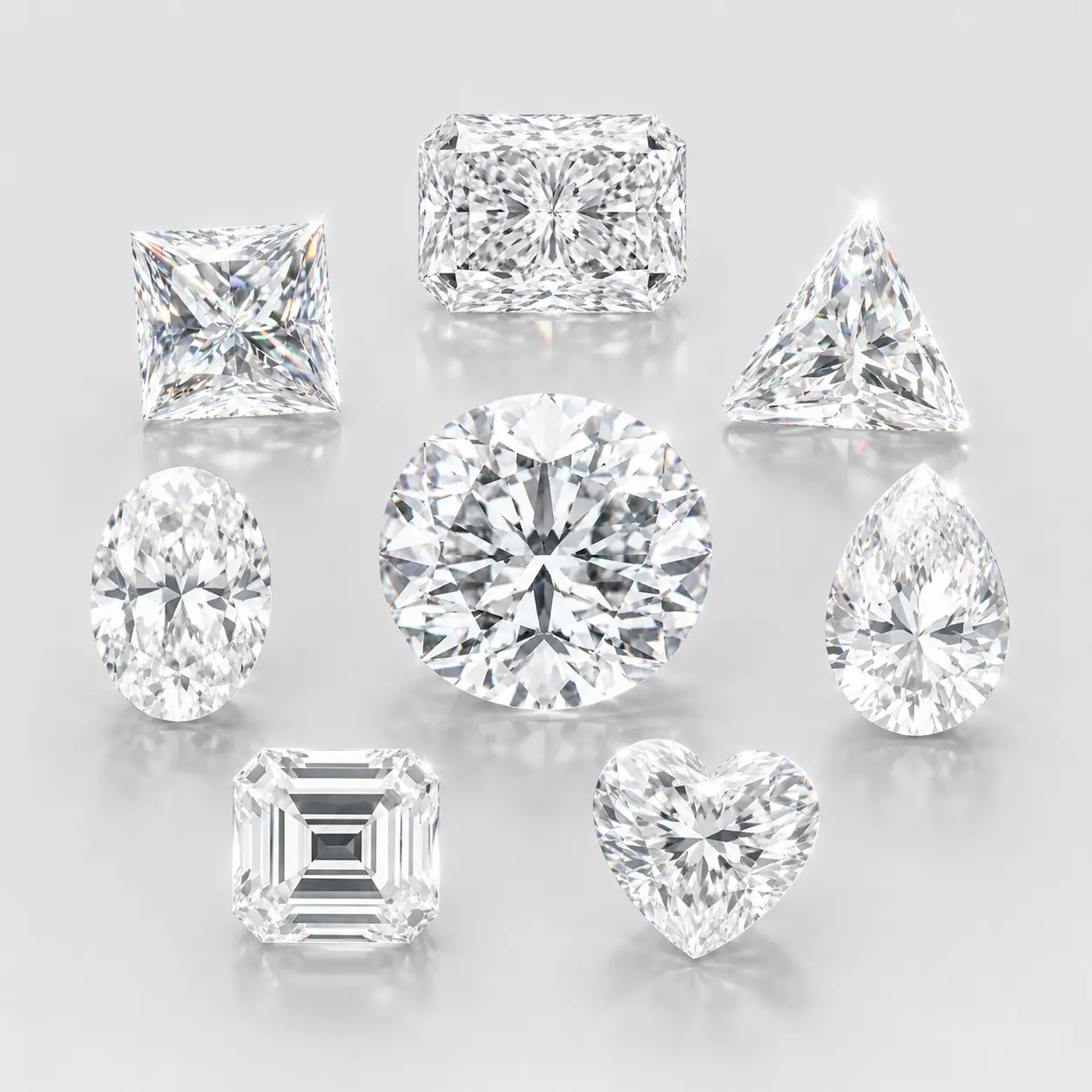 D Color Moissanite Loose Stone, Multiple Cut Shapes, VVS1 Clarity, GRA Certificate, Sparkling Gemstone for Rings & Custom Jewelry