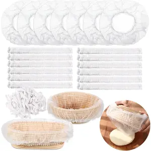 100 Pcs Banneton Liner, Disposable Non Woven Bread Proofing Basket Covers – Non Stick Dough Bowl Liners for Sourdough Baking Supplies & Dough Rising, Home Baking Essentials