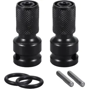 1/2 to 1/4 Socket Adapter Converter Impact Wrench Drill Bit Set Conversion Head Suitable for Screwdriver Electric Screwdriver Chuck Adapter Hex Drive Accessories Suitable for Pneumatic Hammer 1/ 2inch to 1/ 4inch Heavy Duty