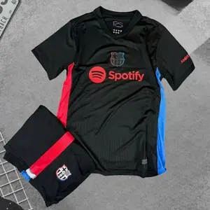 FC Barcelona 2025 Away Soccer Kit, Premium Fabric Match Style Set