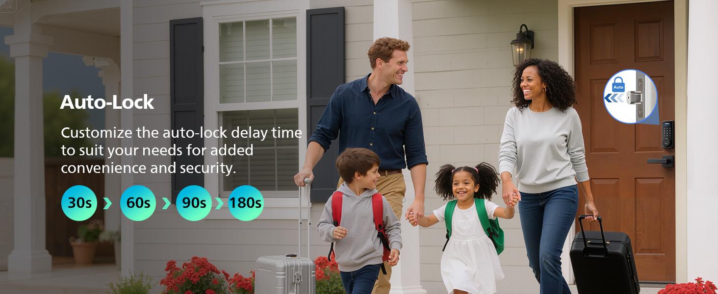 Philips Built-in WiFi Smart Lock, Keyless Entry Door Lock with App, Touchscreen, Fingerprint Door Lock — Compatible with Alexa & Google, Splash-Proof Design, Includes 8 Batteries, Black