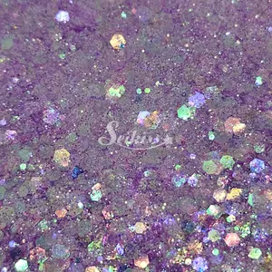 Lilac Iridescent Chunky Glitter - Purple Glitter