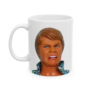 Disgusted Ken Doll Face Funny Barbie Meme Mug | Ceramic Coffee Cup