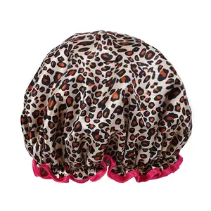 Waterproof Bath Cap, Shower Caps for Men & Women, Dual-Layer Thickened Elastic Edge Design, Ideal for Swimming Spa Haircut Use