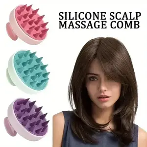 Comfort Shampoo Brush, Scalp Massager Comb with Soft Bristles, Anti-itching & Exfoliating, Ideal for Curly Hair, Gift for Healthy Hair Root Care