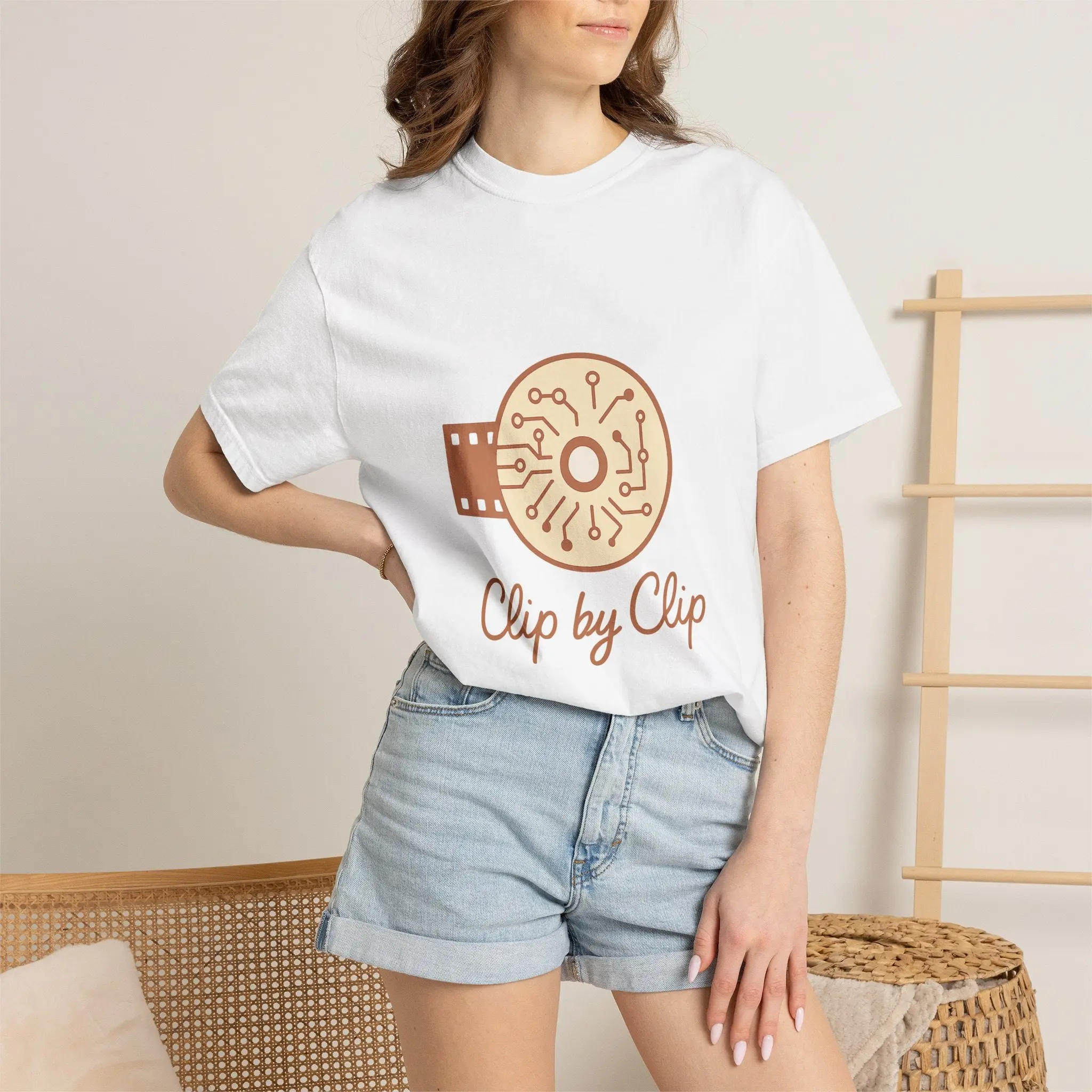 Video Editor T-Shirt – Vintage-Wash Comfort Garment-Dyed Tee | Timeline Native