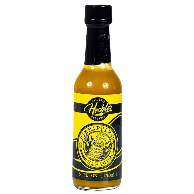 Heckler Pineapple Habanero Hot Sauce 5oz - Flavor Sauce for Dipping & Perfume
