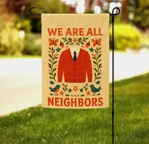 Inclusivity Garden Flag, Welcome Neighborhood Yard Flag, Community Flag Gift, Inclusive Welcome Sign Flag, Small Welcome Flag