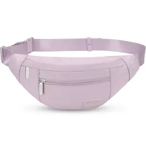 Large Crossbody Fanny Pack with 4-Zipper Pockets,Gifts for Enjoy Sports Festival Workout Traveling Running Casual Hands-Free Wallets Waist Pack Phone Bag Fits All Phones