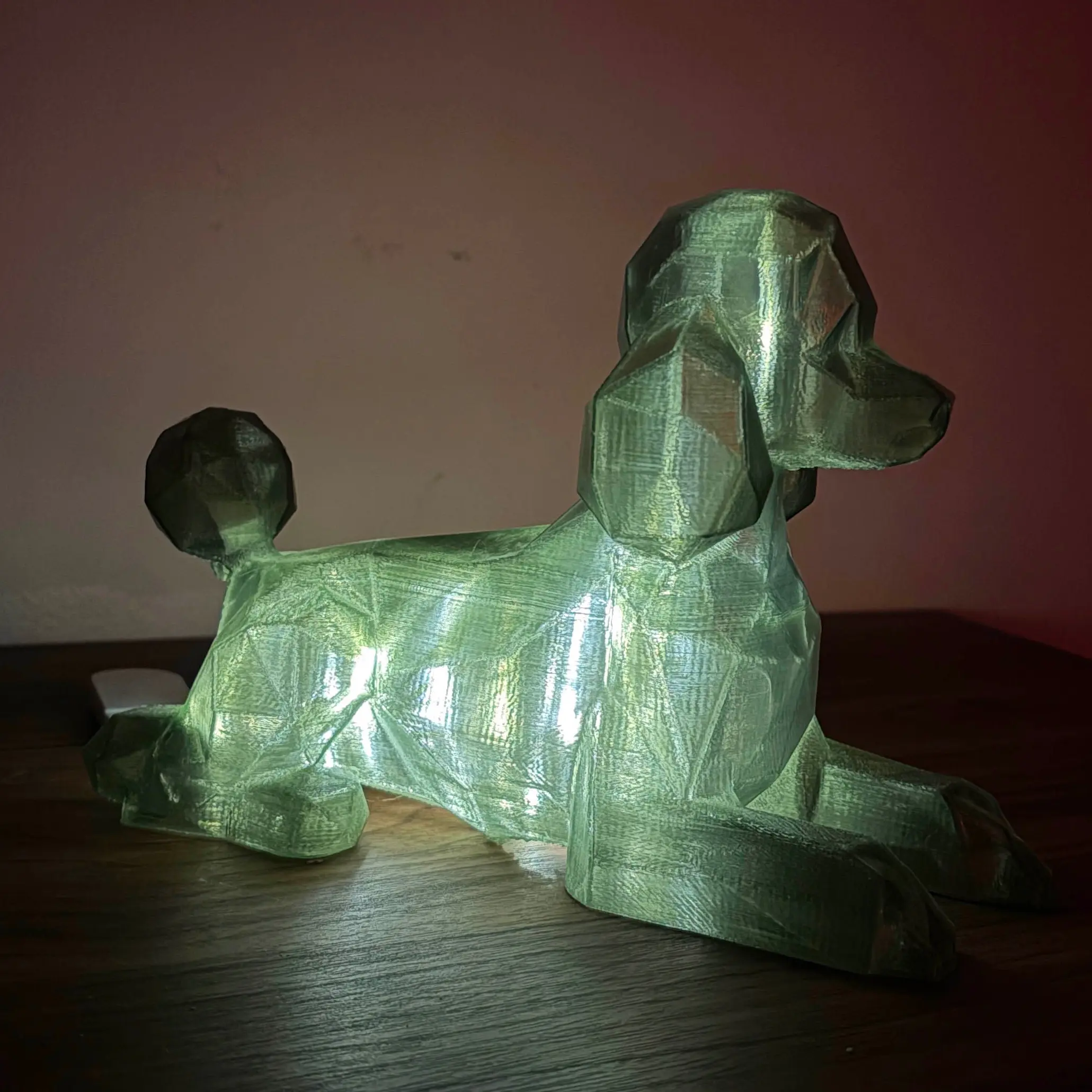 Light up Poodle | Geometric Poodle Lamp | Dog Lover Gift | Home Decor | Translucent or White