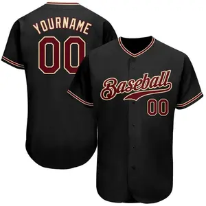Unisex 3D Digital Print Baseball Jersey Short Sleeve Button-Up Cardigan Loose BF Style Custom Embroidered Letters Sports Top