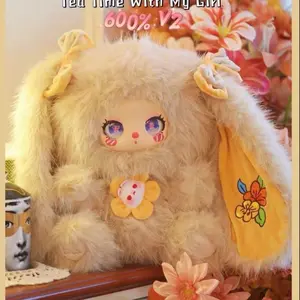 BabyThree - Liila's 600% V2,Liila Tea Time With My Girl Plush Toy Doll，Bunny Plush Dolls， clothing decoration，Stuffed Animal