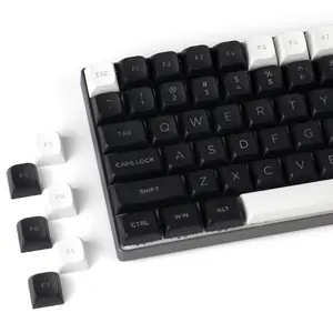 WOMIER 168 Keys WOB Keycap Set,Cherry Profile PBT Material Double-Shot Keys for 61-108 Mechanical Keyboards