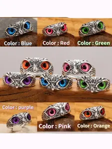 Trendy Owl Ring, Vintage Animal Design, Adjustable Open Finger, Gift for Bird Lovers, All-Season Accessory, New Arrival, Vintage Rings Jewelry, Statement Ring