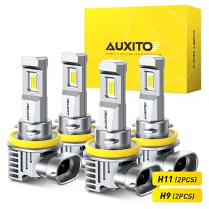 AUXITO 2007-2018 Nissan Altima-H9 High Beam+H11 Low Beam LED Headlight Bulbs,30000LM 6500K Cool White,60,000Hrs Long Service Life,No error,CANBUS Ready,No Flickering, Plug and Play