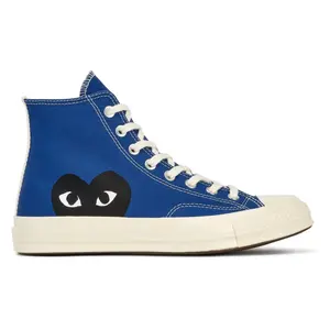 Converse Chuck Taylor 70 Black Heart High Top Blue AZ-K122-001-2 Men's Fashion Shoes New Converse Chuck Taylor 70 Black Heart High Top Blue AZ-K122-001-2 Men's Fashion Shoes New