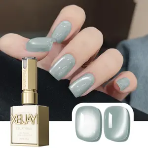 1PC 15ML Spring Fashion Nail Mint Mambo Cat's Eye 157 Gel Fashion Salon Art Cat's Eye Shining Shine Bright Cat's Eye for Salon Nail DIY Nail Design