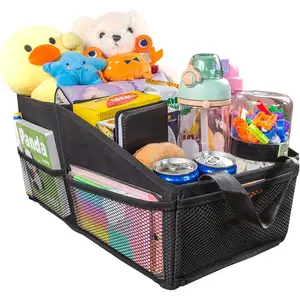 Upgraded Car Seat Organizer, Car Storage for Front Seat, Back Seat and Trunk, Car Caddy for Kids, Car Office Organizer with Divider, Car Toy Organizer, Travel Essentials