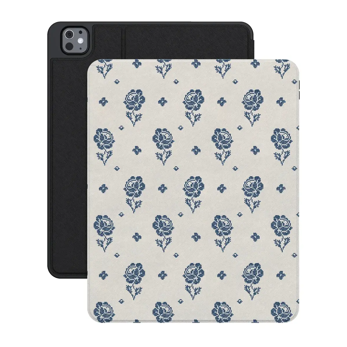 Casely Durable Floral Tablet Case - Seaside Stitch Vintage Roses Design, Tablet Accessory & Cover, Accessories