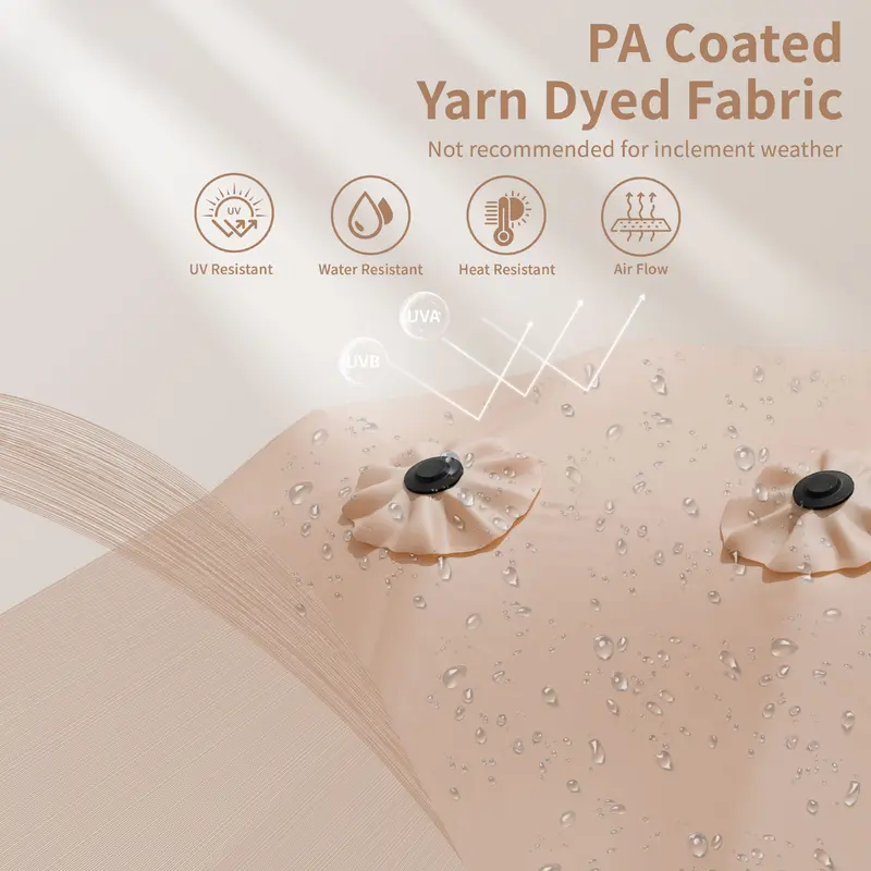 ShadeSpan PA coated UV resistant water repellent fabric