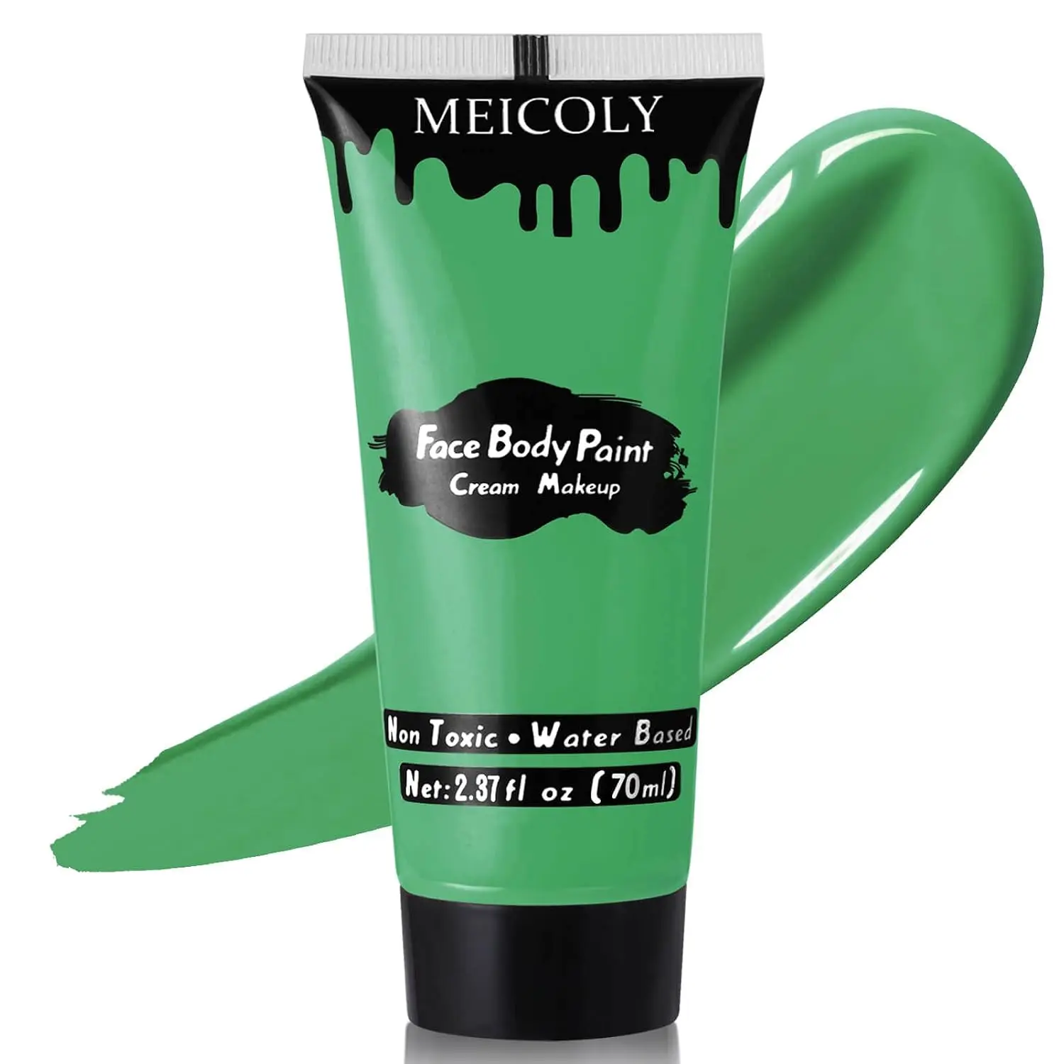 Green Face Body Paint for St Paddys Green Body Paint for St.Patrick’s Day Accessories, Halloween SFX Witch Makeup Elphaba Costume,Hunting Hulk Camo Face Paint for Adults and Kids