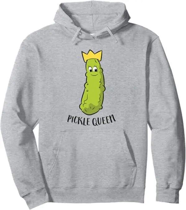 Pickle Queen Funny Cucumber Pickle Girl Hoodie