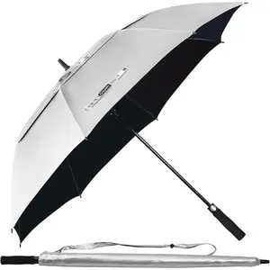 68/62/54 Inch UPF50+ Sun Umbrella UV Protection UV Umbrellas for Sun Protections Windproof Large Golf Umbrella Auto Open and Vented Umbrellas for Rain