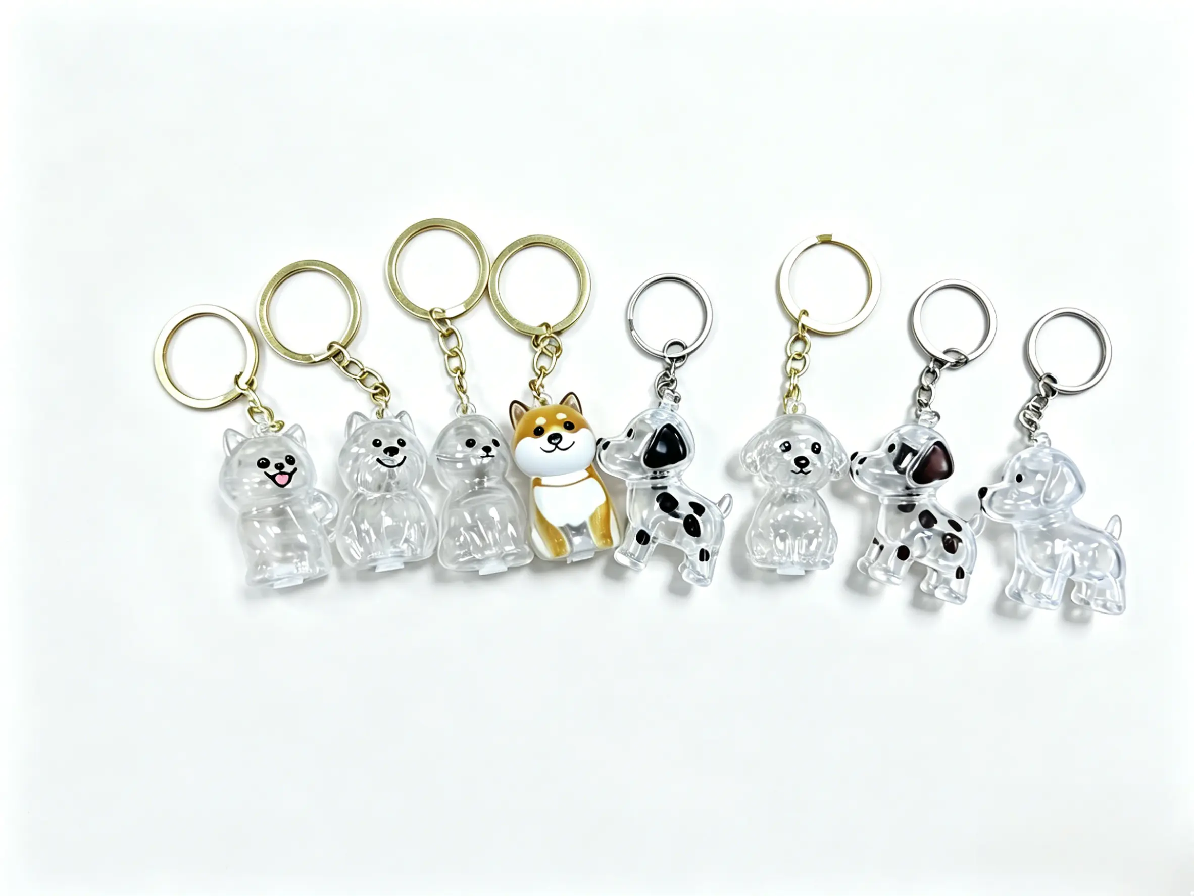 pet memory keepsake、fur collection ornament、portable car key pendant、pet lover gift、transparent hollow storage