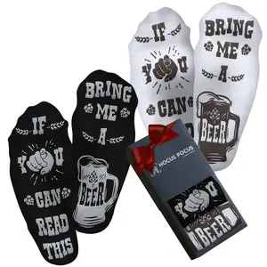 If You Can Read This Bring Me A Beer Socks - 2 Pair Funny Beer Gifts For Men