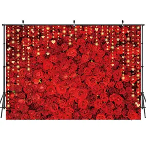Professional Photography Props Rose Background Cloth scene accessories Valentine's Day Party Decoration High-Quality Backdrop for Photoshoots
