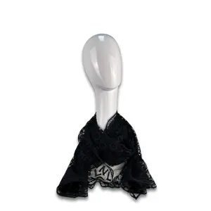 Pre-owned CHANEL Lace Bag Accessories Logo Shawl