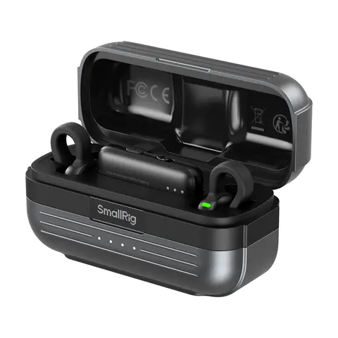 SmallRig S70 Compact Lapel Rechargeable Wireless Encrypted Mic - Clip-On for Clothes, Content Creator Device, 3-Level Noise Reduction, Safety Track Recording, USB-C, Compatible with Pocket 4/DJI Osmo Cameras for Podcast Streaming
