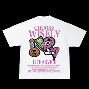 Loyalty over Royalty (pink on white & black) casual unisex t-shirt