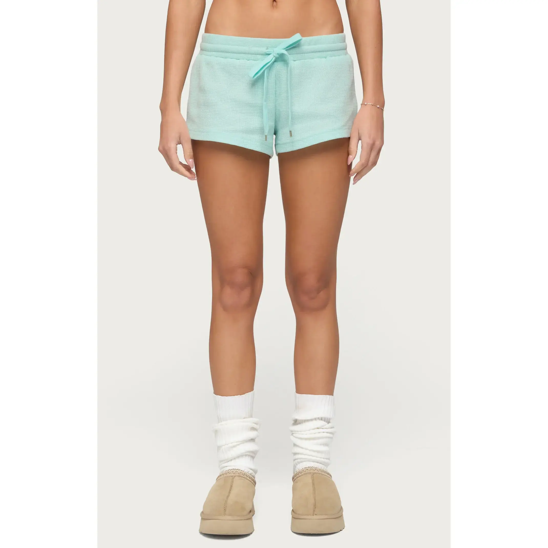 Edikted Women's Baila Waffle Shorts