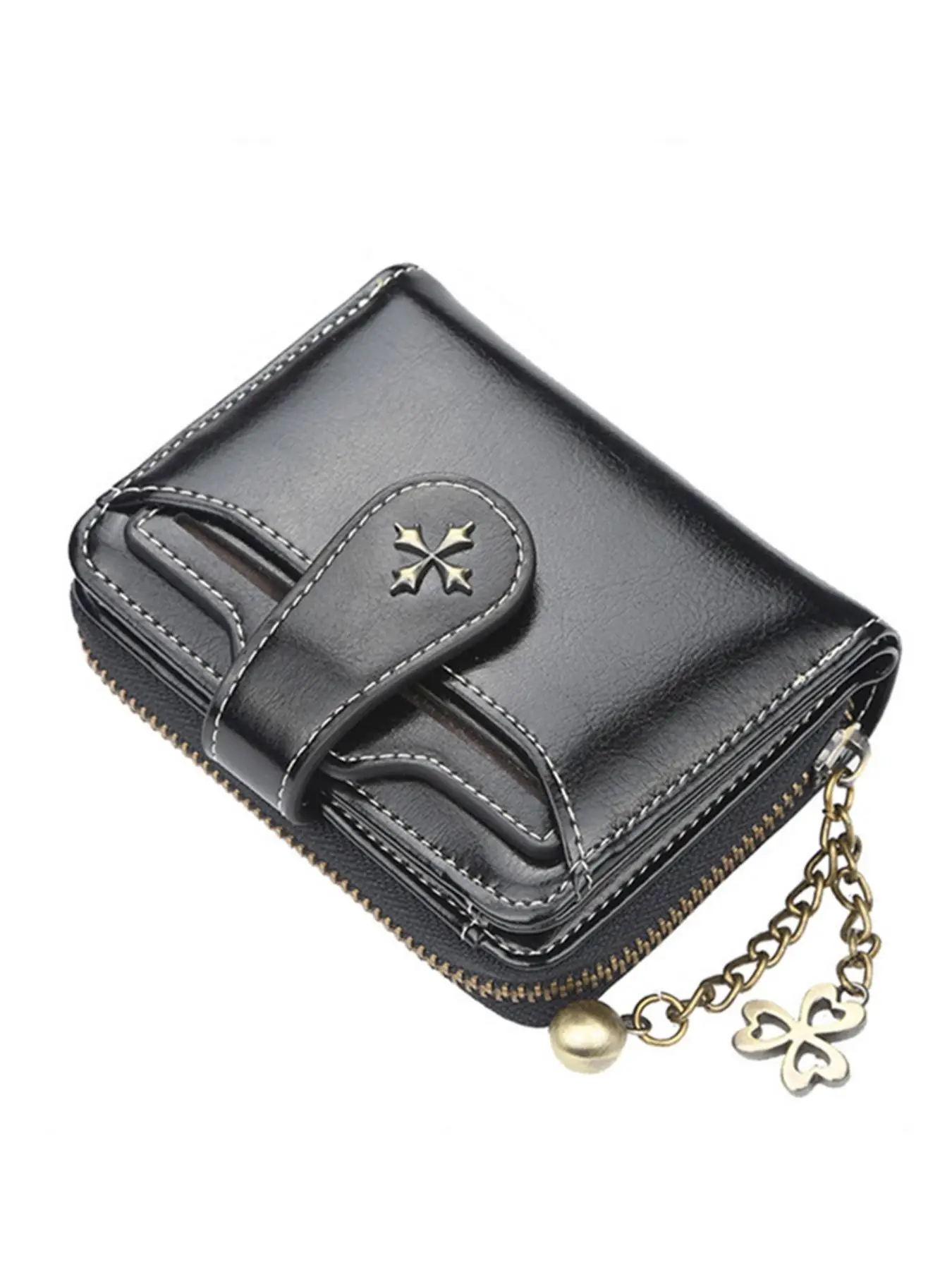 Women's Elegant Minimalist Short Wallet, All-match Trendy Mini Bifold Purse, Gorgeous Card Holder for Daily Use As Birthday Gift