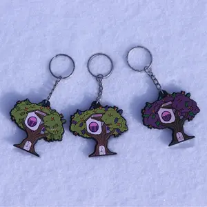 F1 Treechian Keychain - Colorful Tree Design with Unique Treehouse Feature - Perfect for Key Organization