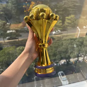 Africa Football Event Style Trophy Replica, African Football Honor Display Ornament, Fan Collection Decor, Home & Desktop Decoration