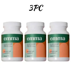 3 Pack Emma Relief Supplement for Gut Bloating  60 Capsules