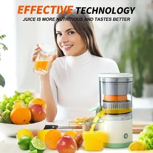 Portable USB Rechargeable Juicer Set, Multi-Functional Citrus Squeezer with Li-Ion Battery, Food Grade Abs Cup, High Aesthetic Practical Juice Maker