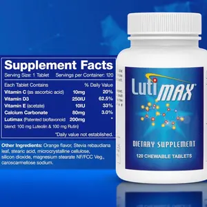Lutimax Luteolin Complex w/Rutin - Immune Support Brain Supplements - Bioflavonoids w/Vitamin C, D & E for Joint, Muscle, & Dietary Issues - Antioxidants Supplement w/Immune Support - 120 Tablets
