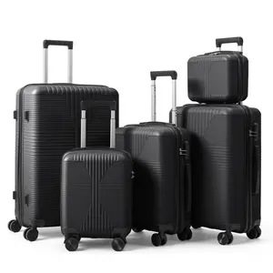 12/16/20/24/28 Inch Hard Shell Luggage Set, Built-in TSA Lock & Dual Carry Handles. Lightweight design for weekend travel, international trips and business commutes.