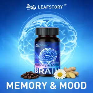 LeafStory Nootropic Brain Supplements for Memory and Focus, Cognitive Function for Mental Health & Clarity with Phosphatidylserine, Vitamin B6 B12, Folate & Dihydromyricetin, 60 Capsules-bd