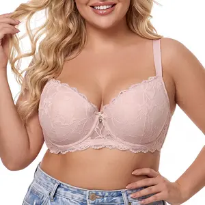 Plus Size Minimizer Lace Bra | Full Coverage Underwire Unlined