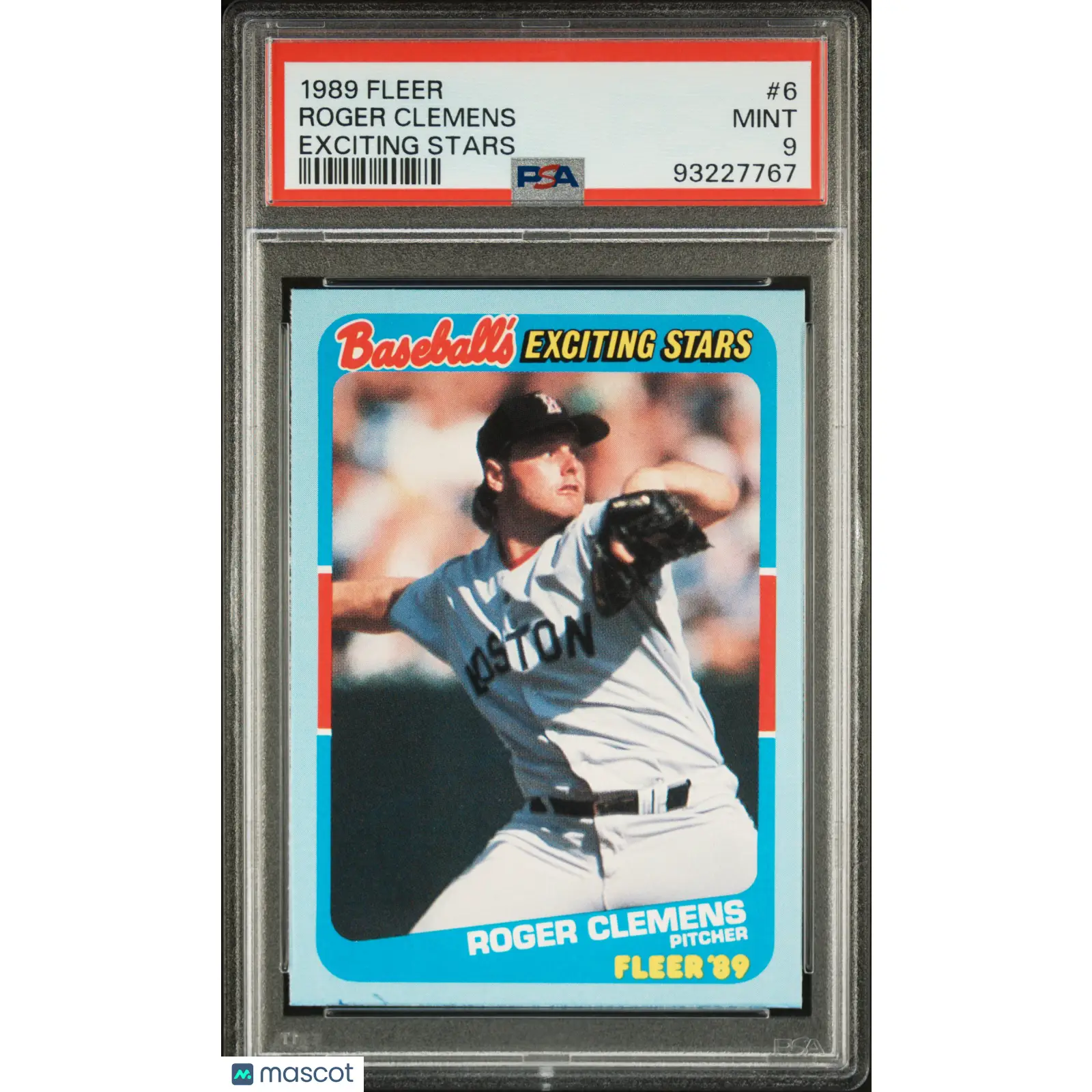 Roger Clemens PSA 1989 Fleer Exciting Stars #6 9 93227767