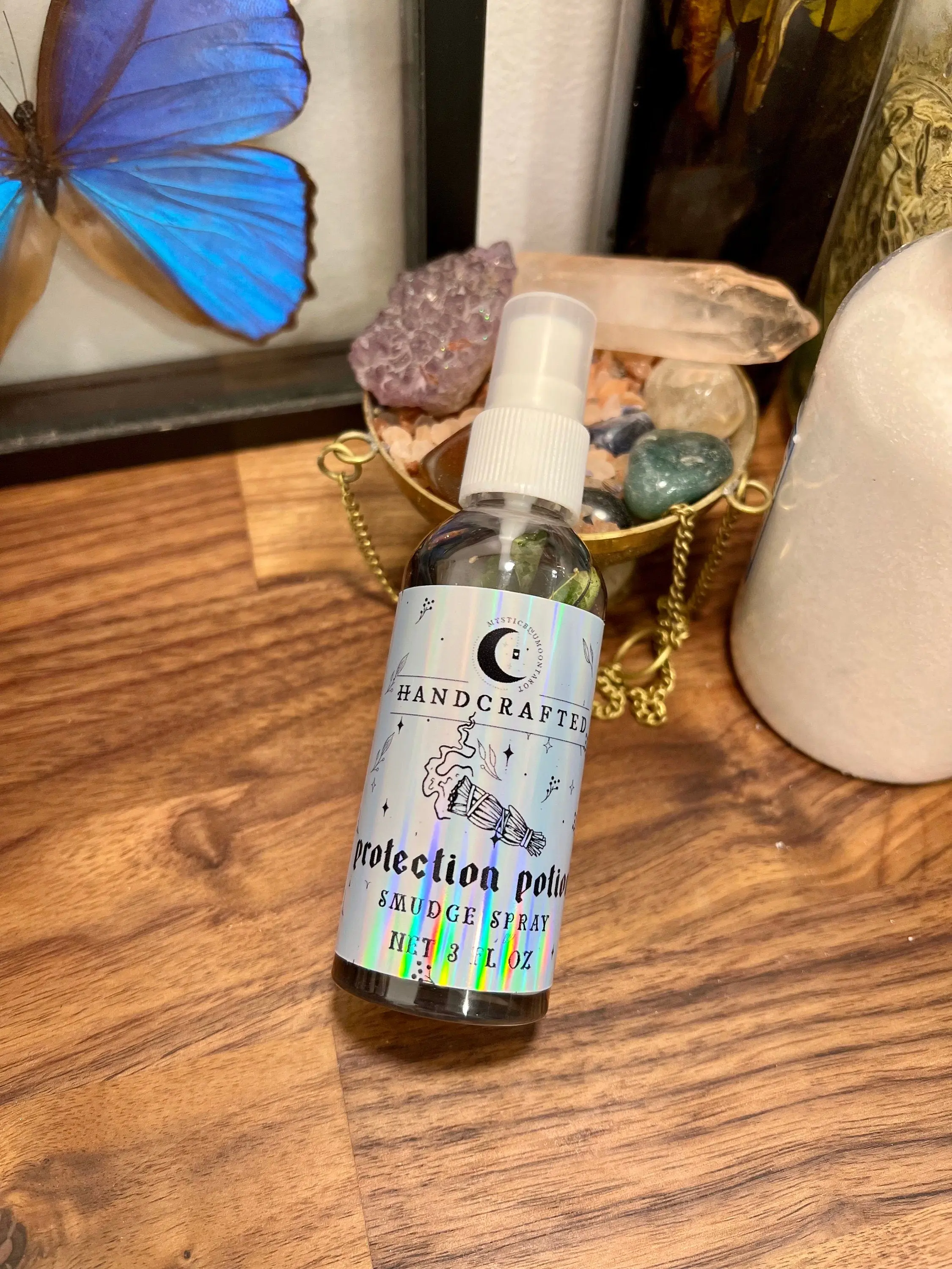 Protection Smudge Spray: Homemade Florida Water, Remove Negative Energy (2oz)
