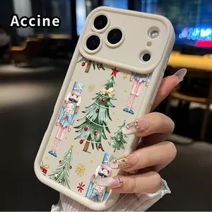 Nutcracker Christmas Dream Pattern TPU Phone Case for iPhone 17 Pro Max 16 15 14 Plus 13 12 Mini 11 XR X XS Air E Shockproof Drop Protection Rugged Durable Silicone Cover Cellphone Protective Casing