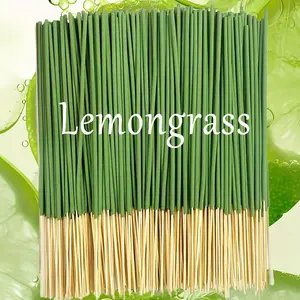 22cm Natural Lemongrass Bamboo Incense Sticks, Home Fragrances, Healing Aroma for Indoor/outdoor Use, Calms Mind, Reduces Stress, Ideal for Meditation